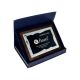 7. Plastic diploma with engraved metal plate + case