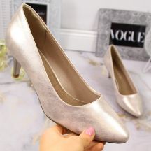 Sergio Leone W SK378E gold shiny high heels