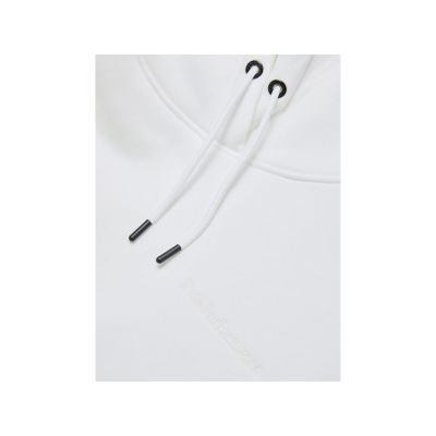 3. Peak Performance W Original Small Logo Hoo Sweatshirt White