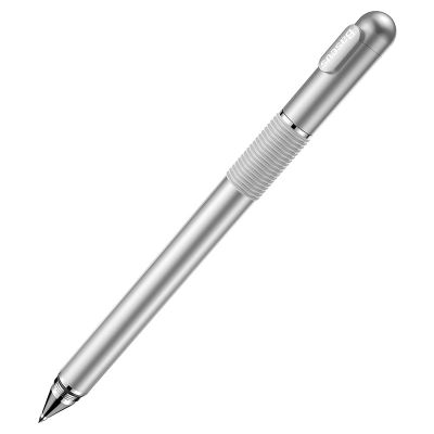 6. Baseus Golden Cudgel ACPCL-0S double-sided stylus for tablets, phones with gel pen - silver