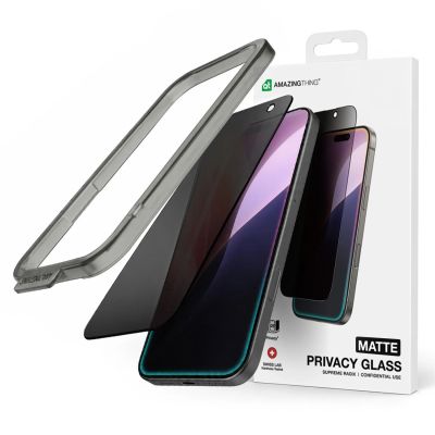 9. AmazingThing Titan FusionFilter 7 Matte Privacy Tempered Glass for iPhone 17 Pro Max