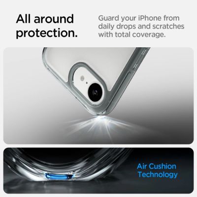 14. Spigen Ultra Hybrid Case for iPhone 16e / 17e - Gray