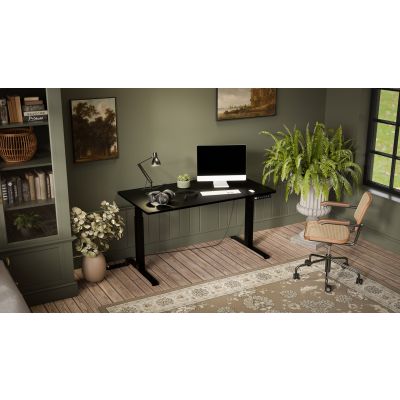 2. Desk with electric height adjustment MOON LONG 150x80x72-120 black