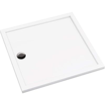 Square acrylic shower tray 80 cm