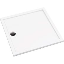 Square acrylic shower tray 80 cm