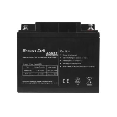 5. GREEN CELL GEL BATTERY AGM22 12V 40AH