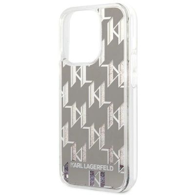 6. Karl Lagerfeld KLHCP14XLMNMS iPhone 14 Pro Max 6.7 "hardcase silver / silver Liquid Glitter Monogram