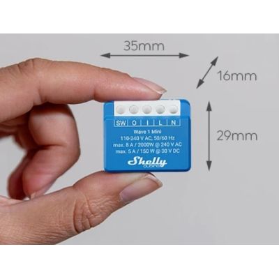 8. Intelligent Z-Wave controller Shelly Qubino Wave 1 Mini LR