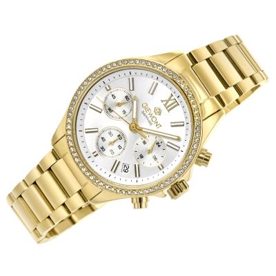 3. Giewont Sapphire Gold Silver Women's Watch GW3670-B2