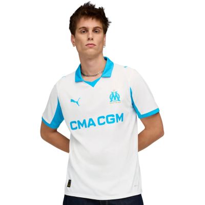 8. Men's Puma Olympique Marseille Home Jersey Replica white 779801 01