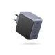 Ugreen Nexode S 100W 4-Port GaN Fast Charger EU gray Laptop, Mobile Phone, Laptop, Power Bank, Tablet Gray AC Internal