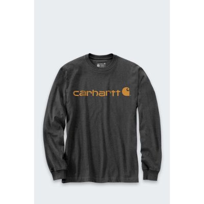 Carhartt Dearborn Relaxed LS Logo CARBON T-Shirt
