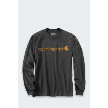 Carhartt Dearborn Relaxed LS Logo CARBON T-Shirt
