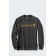 Carhartt Dearborn Relaxed LS Logo CARBON T-Shirt
