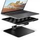 10. Axagon STND-LQB Laptop Stand with Double Joint, Height-Adjustable, Foldable, Laptop and Tablet Stand, Black, 43.9 cm (17.3")