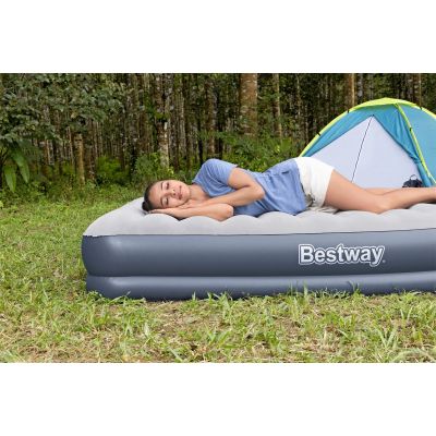 10. Bestway 6716T Air Mattress Double Mattress Blue, Gray