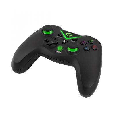 Esperanza EGG112K Wireless Gamepad (PC, PS3, Xbox One; black, green)