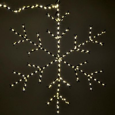 3. DECORATIVE HANGING SNOWFLAKE WITH 470 LEDS, WARM WHITE