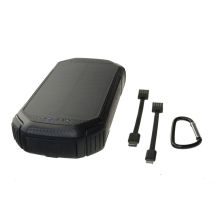 POWERNEED POWER BANK WITH SOLAR PANEL 20000MAH LI-POLY PV 1.5W QI 2A USB QC 3.0 LED POWER DELIVERY BLACK S20000C