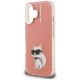 6. Karl Lagerfeld IML Aquarelle Choupette & Logo iPhone 16 Case - Pink