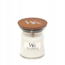 Small candle WHITE TEAK WOODWICK