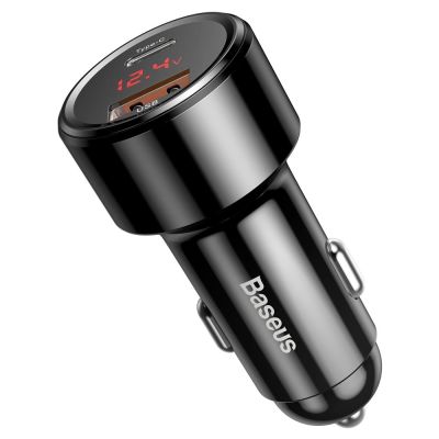 3. Baseus Magic Series PPS CCMLC20C-01 car charger 45W USB-C PD / USB-A QC - black