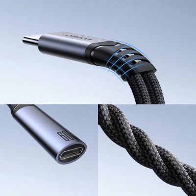 11. Joyroom SY-C02 2in1 DAC adapter USB-C to USB-C / 3.5 mm mini jack - black