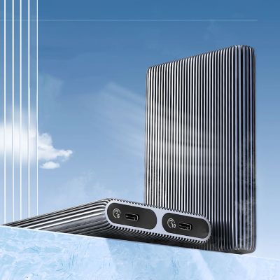 4. Orico AM2C3-2N Dual Disk Caddy for Two M.2 NVME USB-C 3.2 10Gb/s Drives - Gray