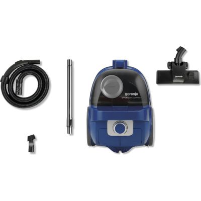 3. Gorenje VCEA01GACBUCY bagless vacuum cleaner, 800 W, dust capacity 2.2 L, blue