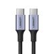 Ugreen US316 70427 USB-C - USB-C PD QC FCP cable 100W 5A 480Mb/s 1m - gray