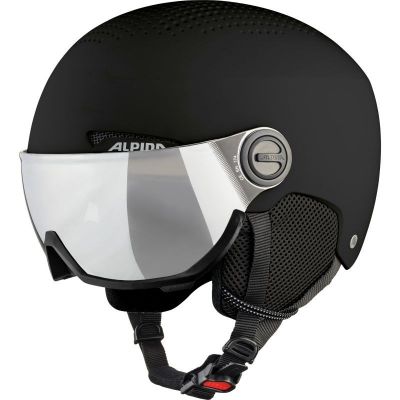ALPINA ARBER VISOR Q LITE BLACK Ski Helmet 54-58 (SALE)