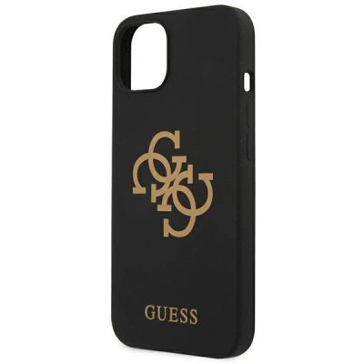 6. Guess Silicone 4G Logo Case for iPhone 13 - Black