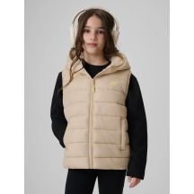 Girls' vest with synthetic filling 4F 4FJRSS26TVJAF396-83S