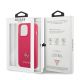 8. Guess Saffiano 4G Small Metal Logo case for iPhone 13 Pro / 13 - pink