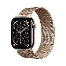 Apple Watch Series 11• GPS + Cellular 46mm Gold Titanium Case with Gold Milanese Loop - M/L