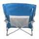 19. BEACH CHAIR WITH ARMRESTS 55x58x64CM FOLDABLE BLUE