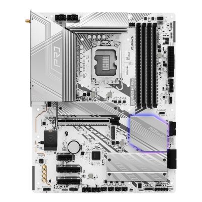 3. Asrock Z890 PRO RS WIFI WHITE Motherboard