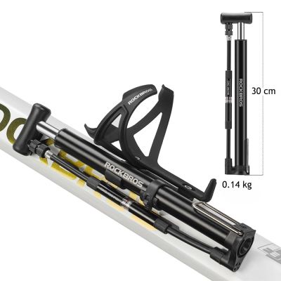 3. Rockbros 42322821001 floor bicycle pump - black