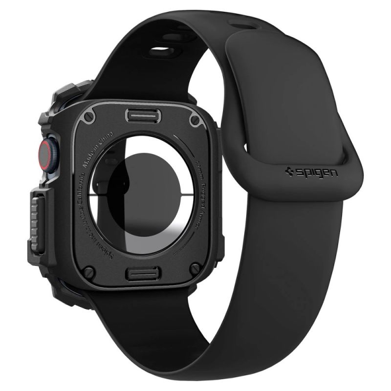 5. Spigen Rugged Armor Case for Apple Watch 10 (42mm) - Black