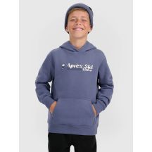 Boy's sweatshirt with hood, open, 4F 4FJRAW25TSWSM2416-32S
