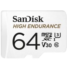 High Endurance microSDXC 64GB V30 with adapter (recorders and monitoring)