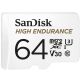 High Endurance microSDXC 64GB V30 with adapter (recorders and monitoring)