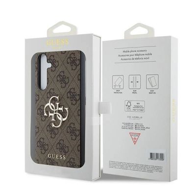 8. Guess 4G Big Metal Logo case for Samsung Galaxy A35 - brown