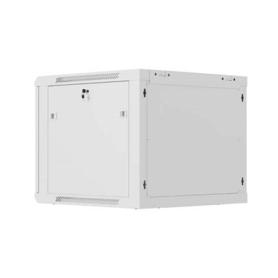 27. LANBERG WALL-HUNG RACK CABINET 19" 9U 600X600 GRAY PERFORATED DOORS (FLAT PACK)
