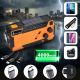31. Extralink Solar Emergency Radio with Crank Dynamo Powerbank 4000mAh with SOS Flashlight SR-4000 Portable Analog Black, Orange