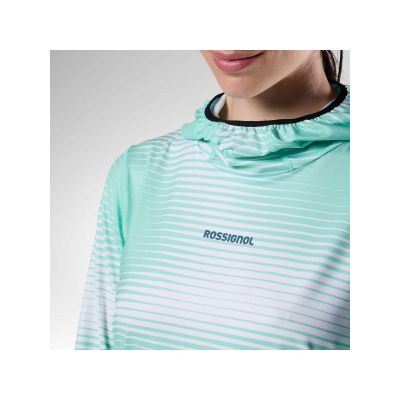 5. ROSSIGNOL Women's W Westweg Sun Hoodie Green