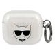 Karl Lagerfeld Glitter Choupette case for AirPods 3 - silver