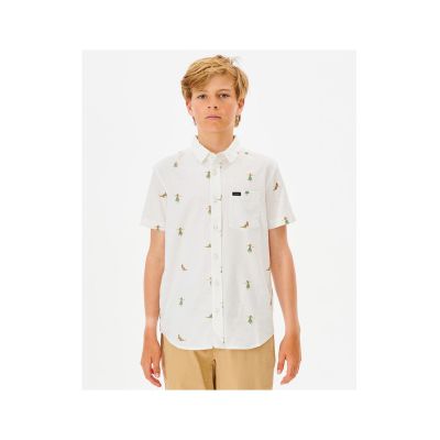 RIP CURL Hula Breach Shirt -Boy white