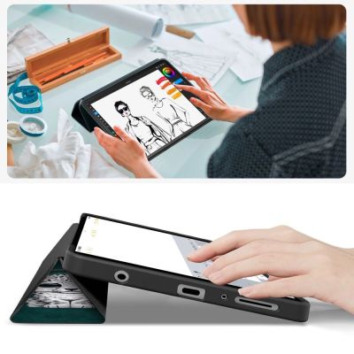 8. TechProtect SmartCase for Samsung Galaxy Tab A9 / A11 8.7 X110 / X115 / X133 / X135 - Green