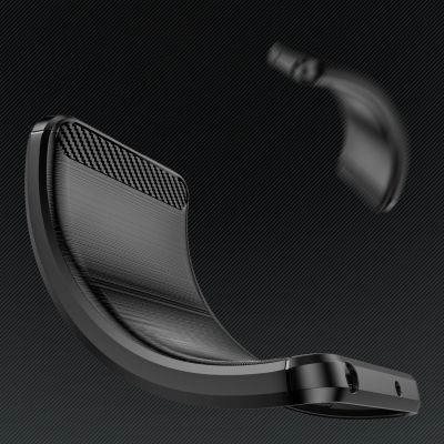 10. Case for Carbon Case Samsung Galaxy S24+ flexible silicone carbon cover - black